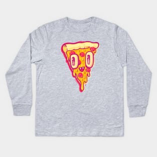 Pizza Face Buddy Kids Long Sleeve T-Shirt